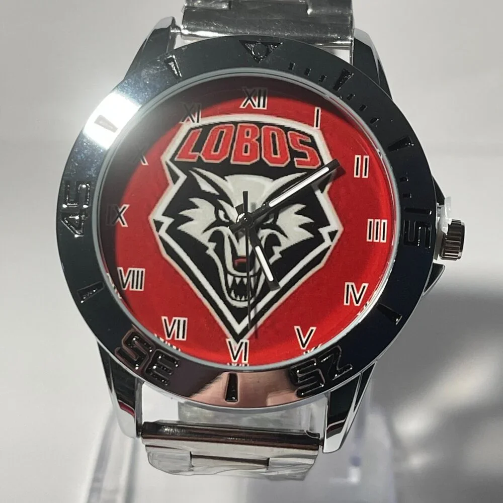 New Mexico Lobos NCAA Stainless-Steel Watch NEW
